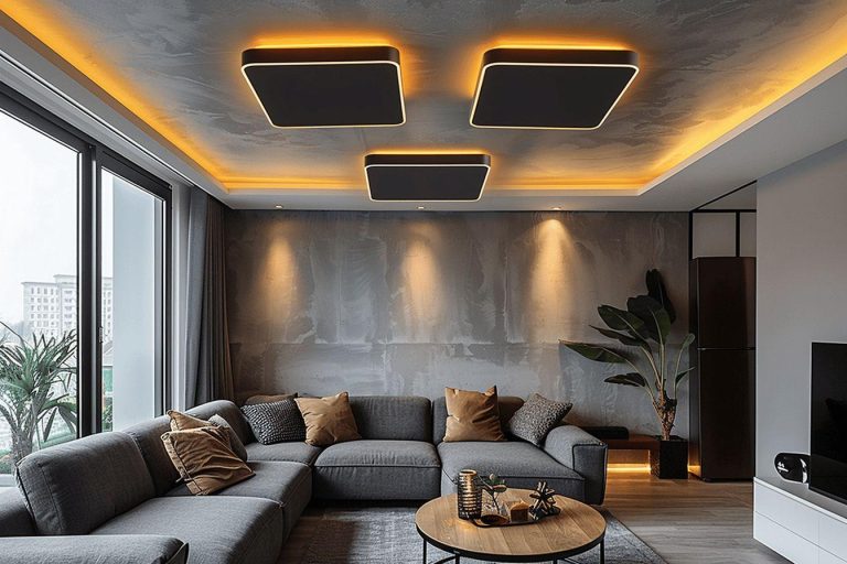 Où acheter un plafonnier led design noir ?